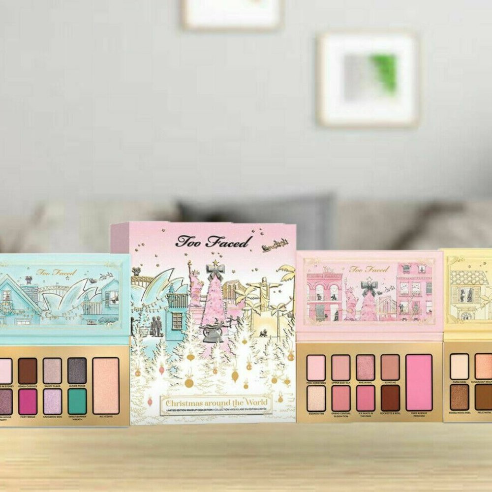 Too Faced Christmas Around The World Makeup Collection Holiday Set LTD Edition